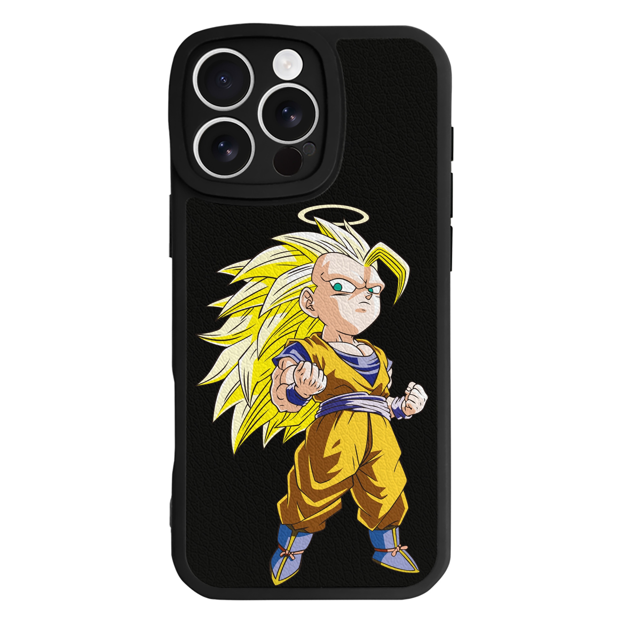 （画像用） ドラゴンボール 孫悟空（そん ごくう）Son Goku カカロット DRAGON BALL Kakarotto 【iPhone 16シリーズ対応】シリコンスマホケース（レザー調） 材質：シリコン